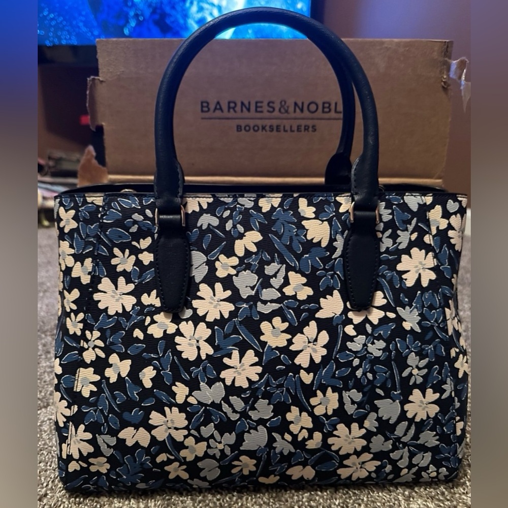 Kate Spade Kristi Blue Shoreside Floral Satchel